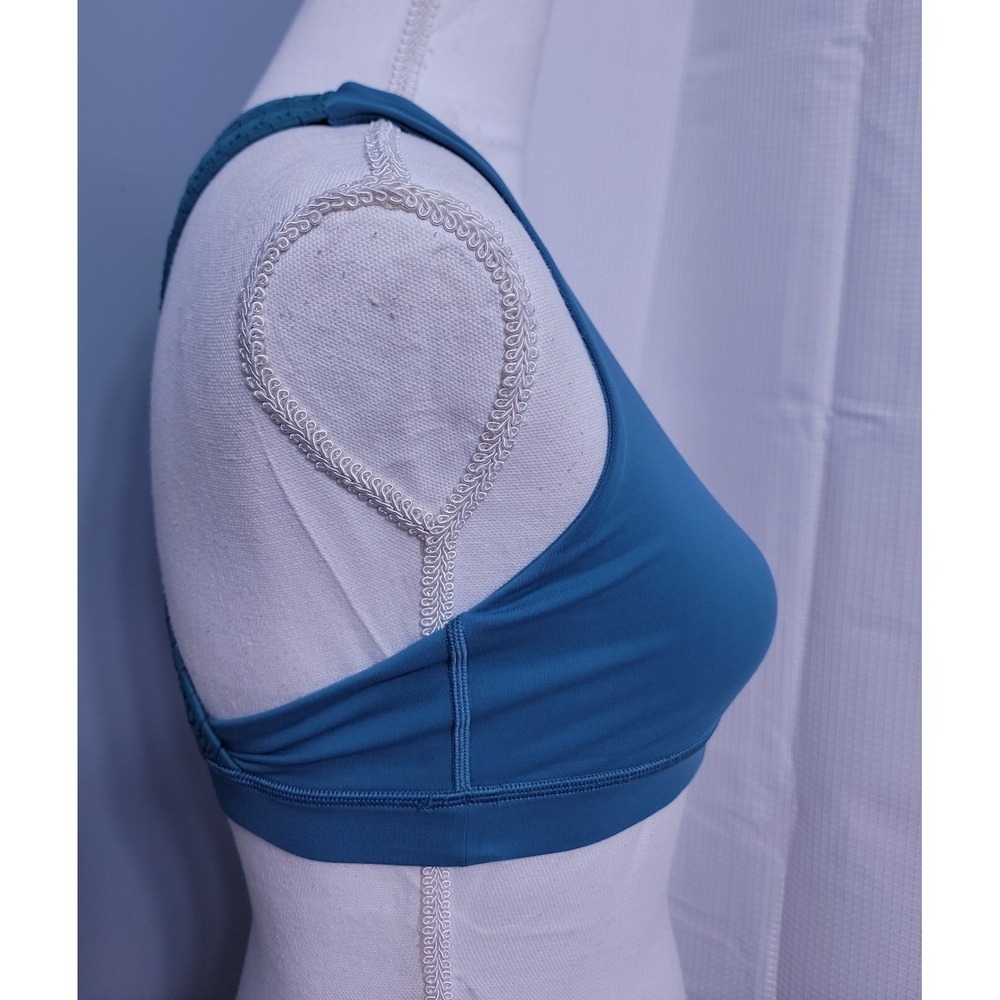 Lululemon 8 Energy Bra Braided Sea Green Strappy Sexy Athletic Gym - Picture 4 of 10